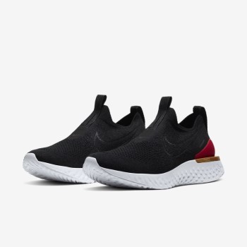 Nike Epic Phantom React Flyknit Icon Clash - Női Futócipő - Fekete/Piros/Metal Arany/Fekete